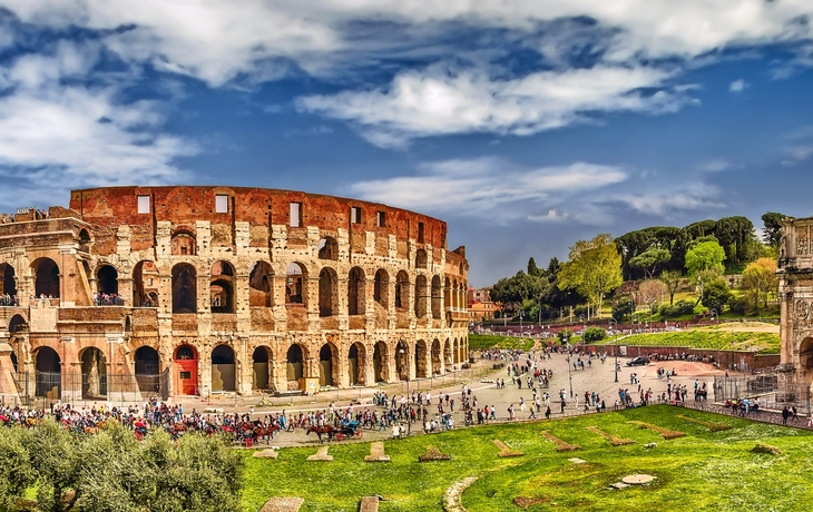 Kolosseum und Konstantinsbogen