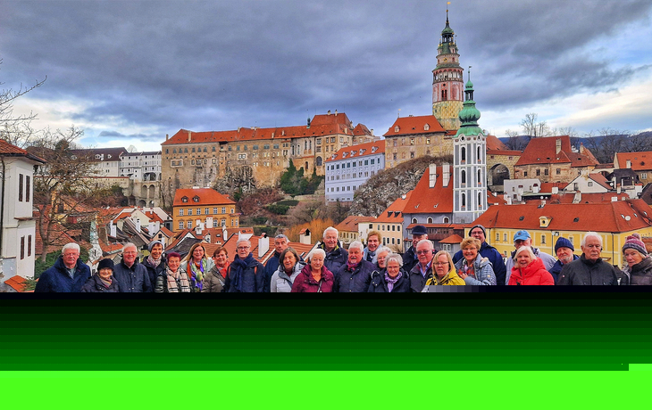 Peters-Reisefamilie in Böhmisch Krumau