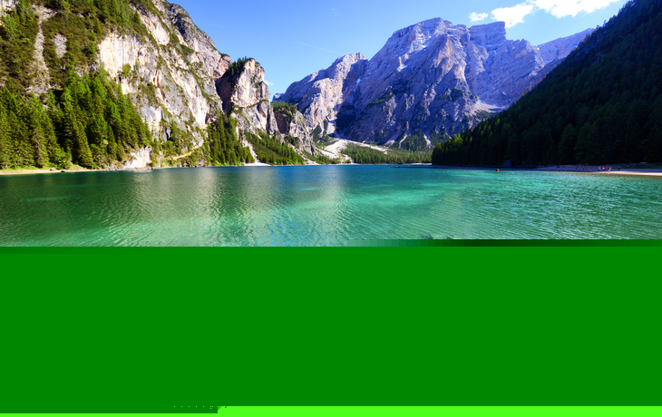 Pragser Wildsee in Südtirol, Italien