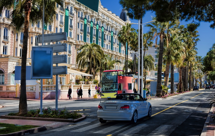 Promenade der Croisette in Cannes