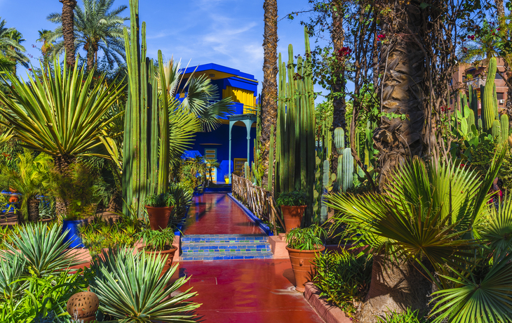 Jardin Majorelle - botanischer Garten in Marrakesch, Marokko