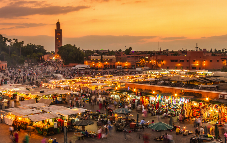 Marktplatz Djemaa el Fna in Marrakesch