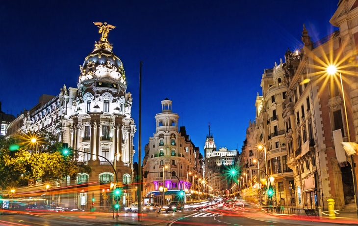 Gran Via in Madrid