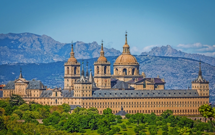 Der königliche Sitz von San Lorenzo de El Escorial, historischer Wohnsitz