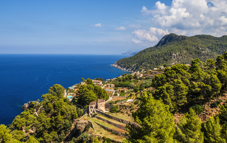 Banyalbufar an der Westküste von Mallorca