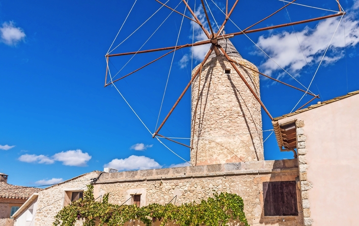 traditionelle Windmühle auf Mallorca