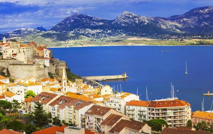 Panoramablick auf Calvi,Korsika,Frankreich
