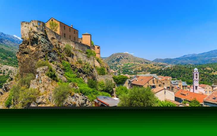 Zitadelle auf einem Hügel in Corte