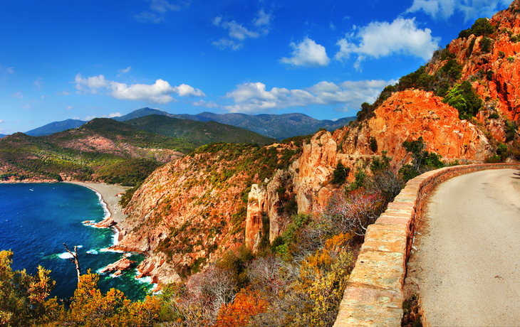 Küste von Calanche auf Korsika