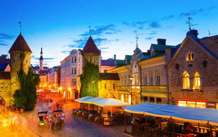 Markstein Viru-Tor in Tallinn, Estland