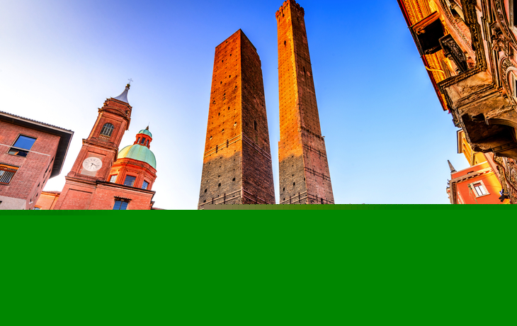 Le Due Torri in Bologna, Italien