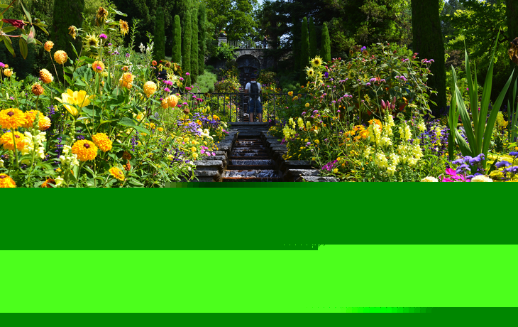 Italienische Wassertreppe auf der Insel Mainau am Bodensee, Deutschland