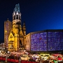 Weihnachtsmarkt an der Gedächtniskirche in Berlin, Deutschland