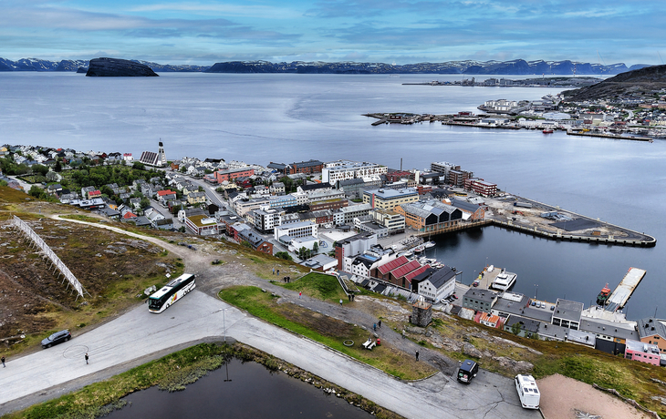 Reisefamilie in Hammerfest