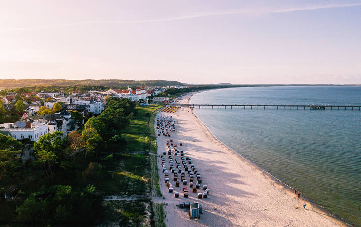 Binz auf der Insel Rügen von oben