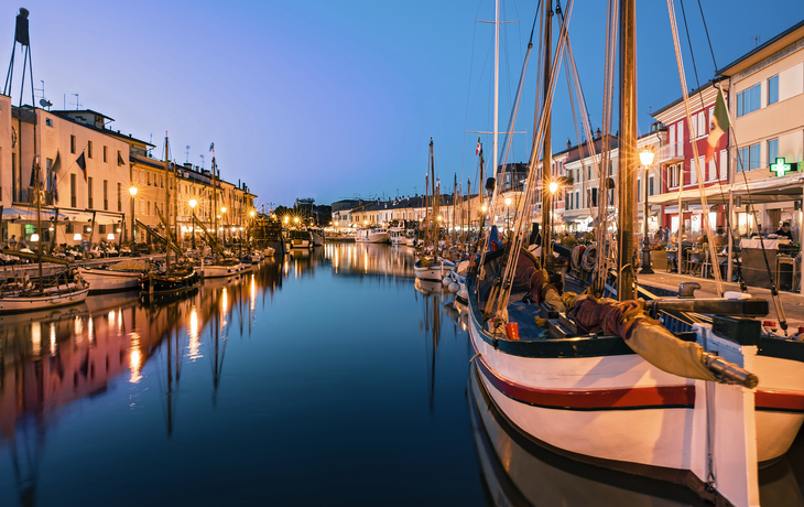 Porto Canale Leonardesco in Cesenatico, Italien