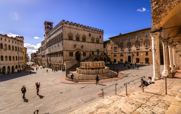 Piazza IV Novembre in Perugia