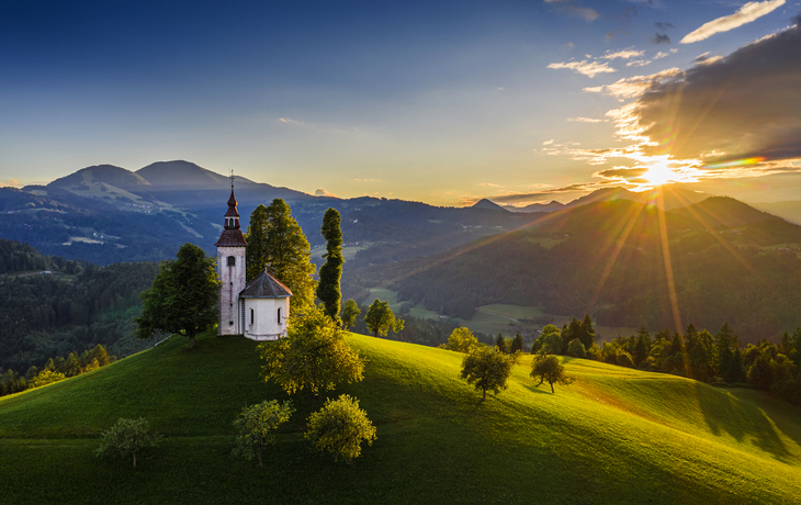 Kirche St. Thomas/Sveti Tomaž in der Gemeinde Skofja Loka
