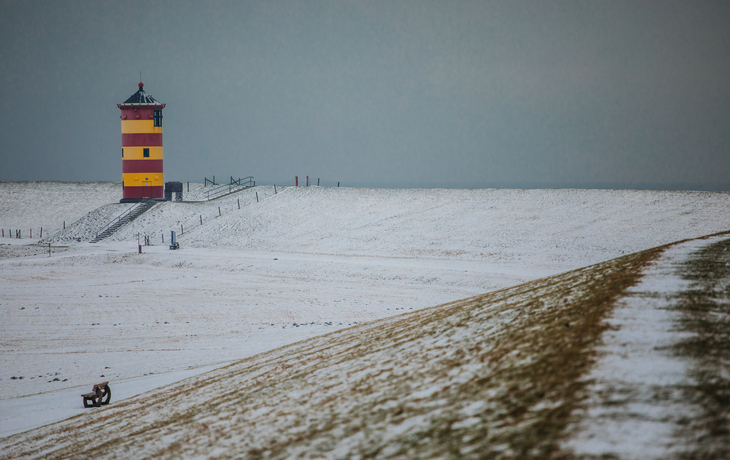 Leuchtturm Pilsum im Winter