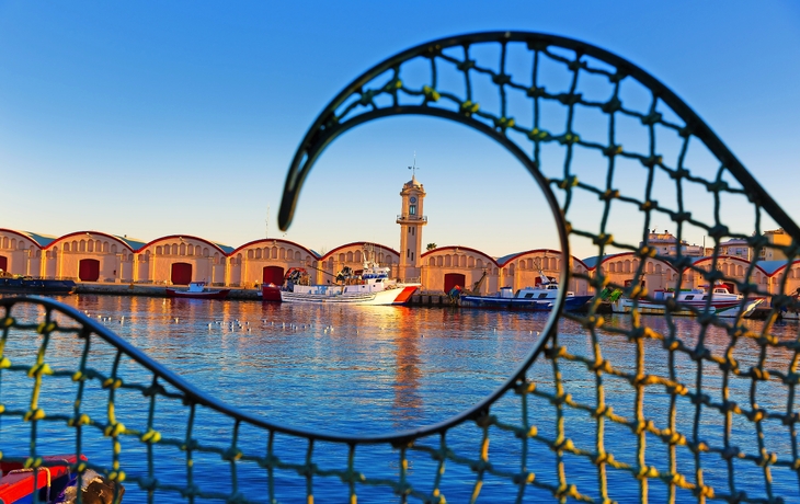Hafen von Gandia bei Valencia in Spanien
