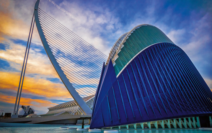Ciutat de les Arts i les Ciències in Valencia, Spanien