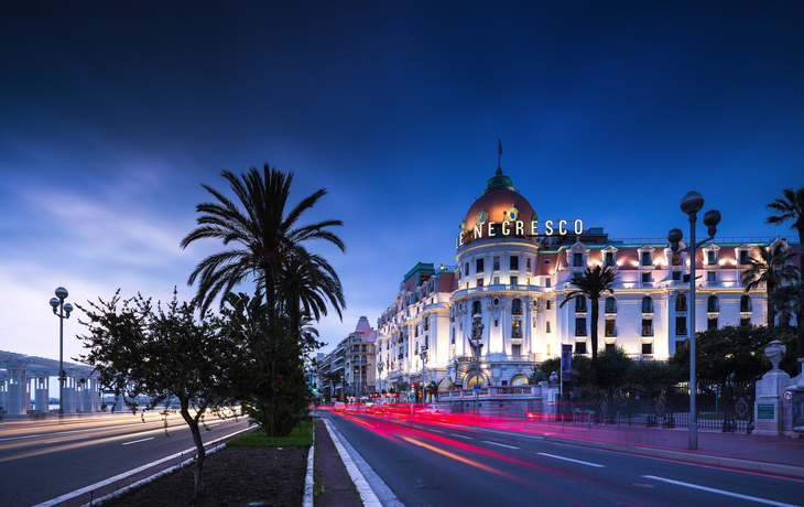 Promenade des Anglais in Nizza, Frankreich
