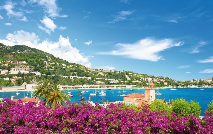 Villefranche-sur-Mer an der Côte d'Azur