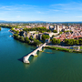 Luftaufnahme der Stadt Avignon