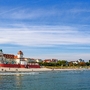 Strand in Binz mit dem ortsbildprägendem Kurhaus